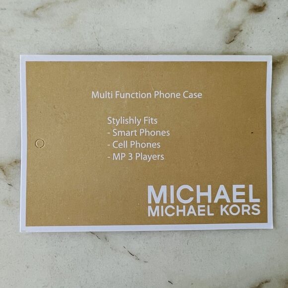 MICHAEL KORS Maroon Leather Multi Function Phone Zip Wallet Wristlet - Picture 7 of 7